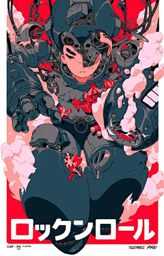 郝大一朵毒蘑菇采集到二次元插画 平涂 半厚涂