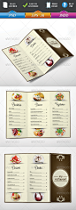 Restaurant Menu  Vol 1 - Food Menus Print Templates