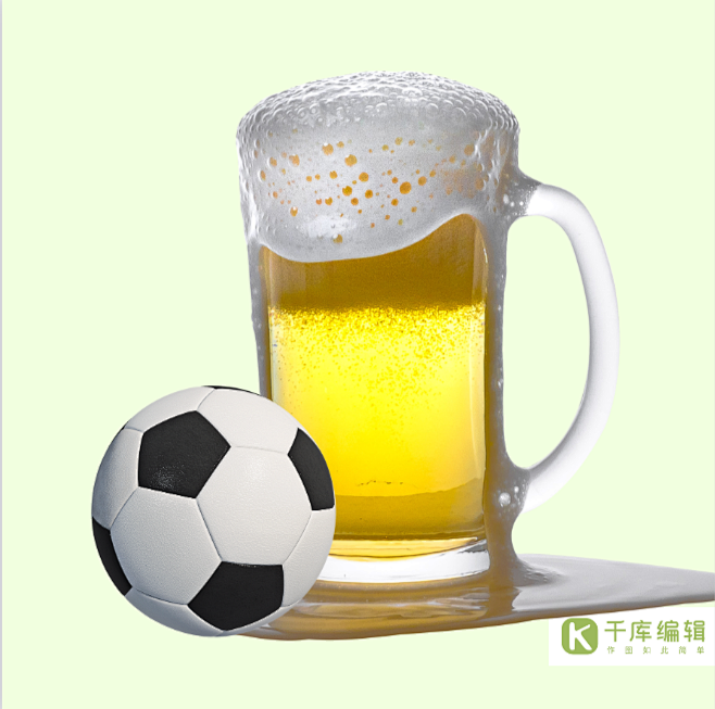 世界杯3D足球啤C4D建模元素