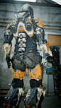 Ranger Javelin Exosuit | Anthem [Bioware, EA], Jordan Duncan : Anthem's Ranger Javelin Exosuit, built for BioWare for live events & promotional use. Working from provided assets, our team at Henchmen Studios did all further digital and traditional fab