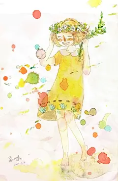 【微图秀】在我们慢慢逝去的时间里，我们曾经的小情怀随着时间的流逝慢慢逝去 - 绘画艺术 #插画# #采集大赛#