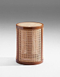 Atelier Pierre Charpin | La collection tropicale - stool - cane work exotic wood and laminated palstic
