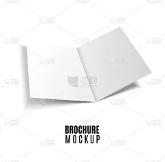 杂志，小册子，明信片，传单，商业3d卡或小册子模型模板孤立在白色。