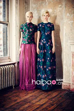 【Erdem】浪漫复古双生花！艾尔丹姆 (Erdem) 2013早秋系列女装_海报时尚网