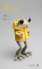 APO FROGS : version raincoat by Hyunseung Rim. Frogs in raincoats - I can't even...: 