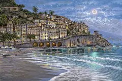 Robert Finale油画将这个世界的美丽定格了.繁华的街道在画面里,显得额外的宁静,一切都显得那么美好.
将城市的风景定格在最美丽的时刻.无论是阳光,还是灯光,让整个画面通亮起来….
精致的城市,温暖的灯光,喜欢Robert Finale的油画.如此美丽的景,不由自主的想将自己置身其中.