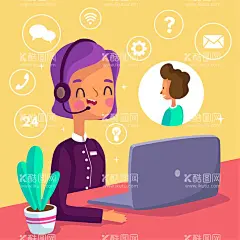 客服  - 源文件下载【酷图网】客服支持,联系我们,售前售后,解决问题,办公,工作,客户服务,关系管理,问题解答
