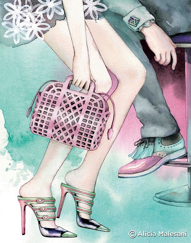 Alicia Malesani时尚水彩插...