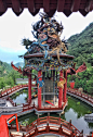 白瀑寺，始建于辽代，毁于近代，重建于现代。龙腾凤集，气凌云天。 2北京·白瀑寺 ​​​​