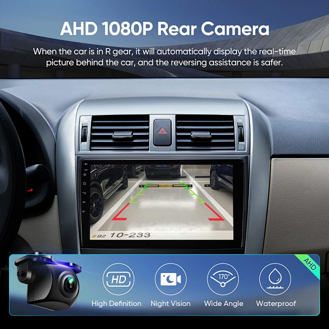 Anti-Glare Screen Protector For Meteeser Toyota Camry 2007-2011 Stereo (2-Pack) - Matte Film