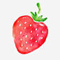 红色手绘草莓设计png免抠素材_新图网 https://ixintu.com 草莓 植物 水果 手绘 食物 矢量图 水粉 水彩