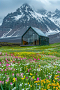 Glass House Surrounded by a Beautiful Landscape AI Artwork 24