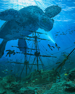 深海的魚采集到亚马逊手电筒