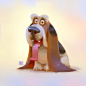 Basset hound, Lynn Chen : Basset hound by Lynn Chen on ArtStation.