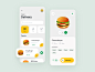 Food Delivery App mobile app mobile design application art hamburger f
