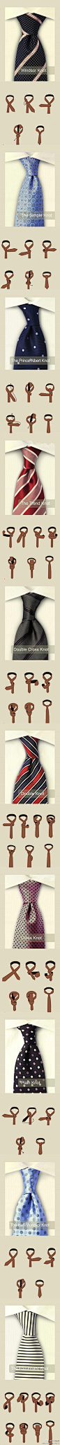 Different ways to tie ties. | Men's Fashion