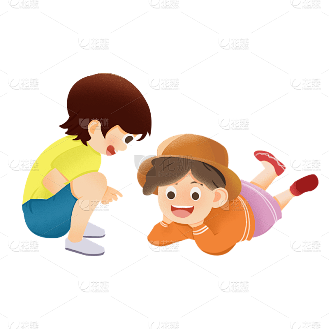 卡通感教育行人物元素