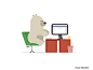 Monday Bear /: coffee mac pc animal loop desktop computer bear