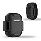 Amazon.com: Shock Resistant Case Protective Silicone Cover Running Design with Hard Sleeve and Keychain for Charging Apple AirPods(Black): Home Audio & Theater
