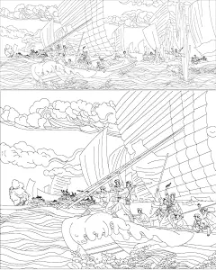 浮雕壁画设计II渡江战役题材浮雕效果图 - 小红书