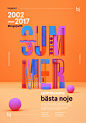 Birger Jarl 2017 - event branding : Event branding for Swedish nightclub Birger Jarl with a vibrant colourful summer theme to celebrate 15 years of good times. 美工云#c3d设计欣赏##3D大图高清图#字体 文案 排版 作品欣赏 杂志大师排版 版式设计 海报 淘宝天猫京东电商活动轮播海报平面设计 男女装 家电数码 电器建材 母婴玩具 箱包女鞋 珠宝