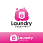 Vector laundry logo illustration