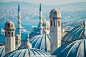 土耳其建筑风景 土耳其建筑风景图片素材 蓝色清真寺 伊斯坦布尔风景
