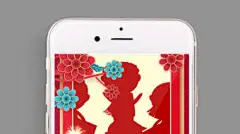 唯美虎年创意卷轴框新春企业拜年视频模板-众图网