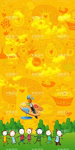 画展背景  - 源文件下载【酷图网】画展背景,美术海报,美术班,学校展板,画画展板,艺术展板,校园类,设计,个人画展,