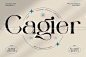 奢华经典永恒复古优雅品牌logo杂志排版海报标题英文字体Cagier图片