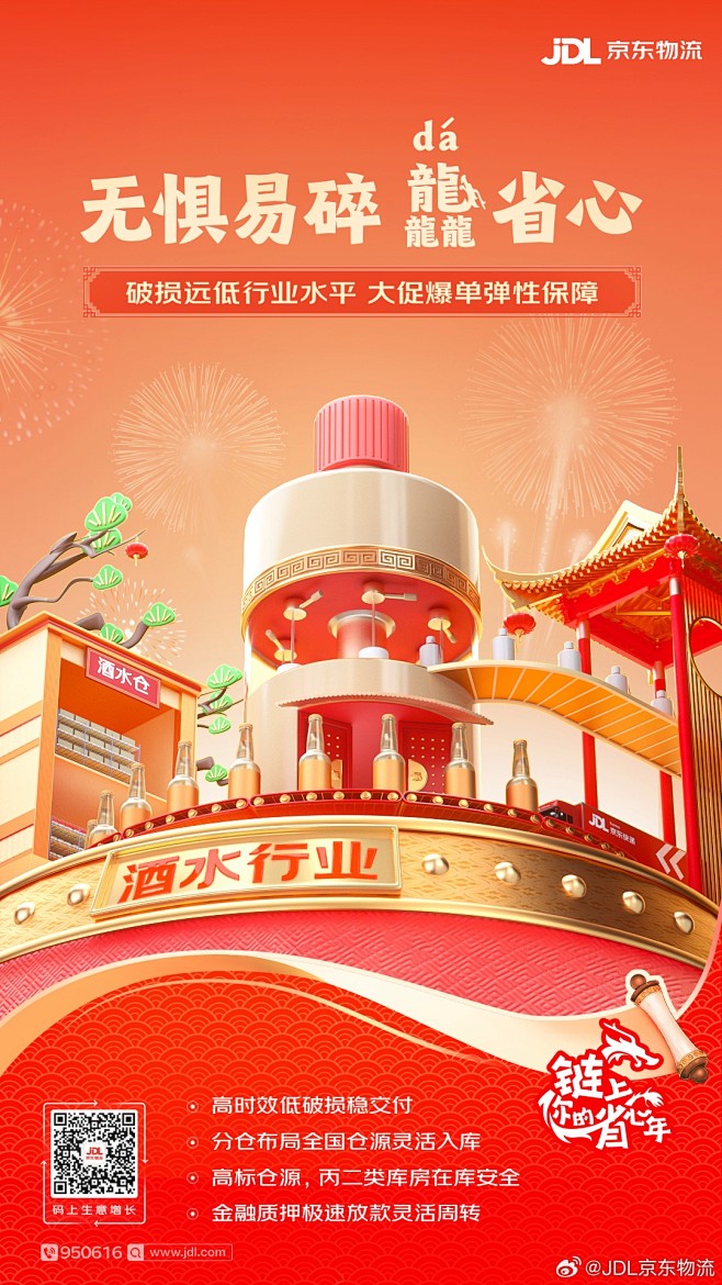 #链上你的省心年#
无惧易碎，龘省心
酒...