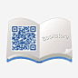 个性二维码标识图标高清素材 个性 个性二维码 书本 二维识别码标识名片 创意 卡通 简约 免抠png 设计图片 免费下载