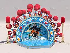 国潮舞台T台京剧帽子头饰