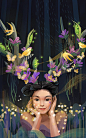 百雀羚24节气海报——青春女神（夏至）