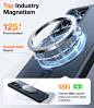 Amazon.com: TORRAS Magnetic Stand for Samsung Galaxy S25 Ultra Case, [Fit for Magsafe] [Military Grade Drop Tested] Ring Shockproof Translucent Slim Protective Phone Case for Samsung S25 Ultra Case Ostand, Black : Cell Phones & Accessories
