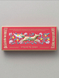 This may contain: a matchbox with an image of a horse on it
