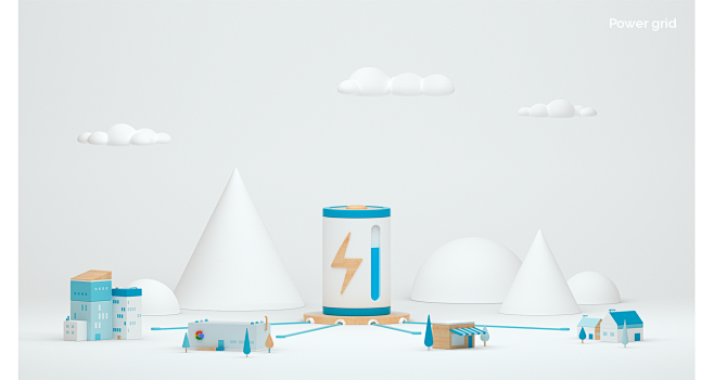 google cloud 3D illu...