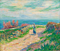 Henry Moret-CHEMIN AU BORD DE LA MER