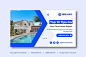 Real estate youtube thumbnail template design and web banner