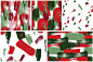 多彩颜料飞溅圣诞节主题风格纹理 Color Splash Patterns – Xmas Edition - 设汇