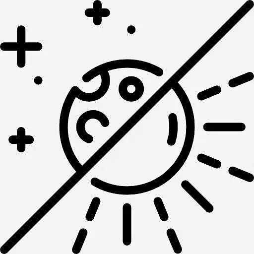 一天图标png免抠素材_新图网 https://ixintu.com 月亮 晚上 自然 天气 天 太阳