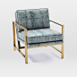 Metal Frame Upholstered Chair