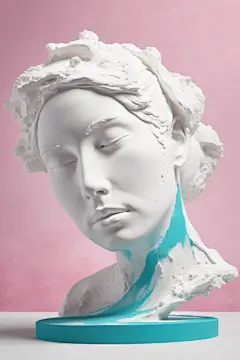手工雕像石膏雕塑模型图片