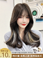 挂耳染发片真发彩色挑染假发片 无痕接发全真人发挂耳染假发条女-tmall.com天猫