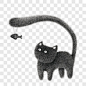 小鱼和小猫卡通手绘PNG图片➤来自 PNG搜索网 pngss.com 免费免扣png素材下载！