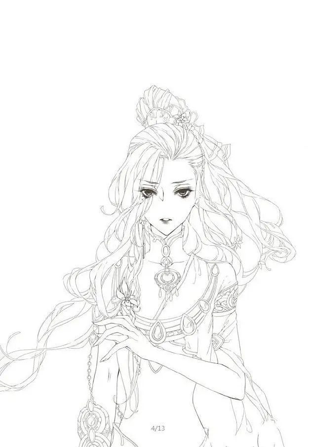 手把手教你画古风人物，最适合临摹的古风手绘线稿