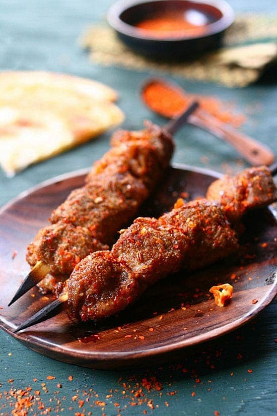 Lamb Skewers with Cu...