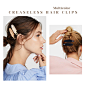 Amazon.com : Cptots 10 Pcs Creaseless Hair Clips No Crease Hair Clips No Bend Hair Clips Flat Hair Clips For Styling No Slip Makeup Clips For Women Salon Hairstyle,Matte Black Gradual Brown Beige : Beauty & Personal Care