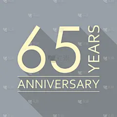 周年纪念,模板,绘画插图,计算机图标,矢量,65岁到70岁,商务,请柬,事件,贺卡