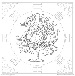 朱雀设计图__传统文化_文化艺术_设计图库_昵图网